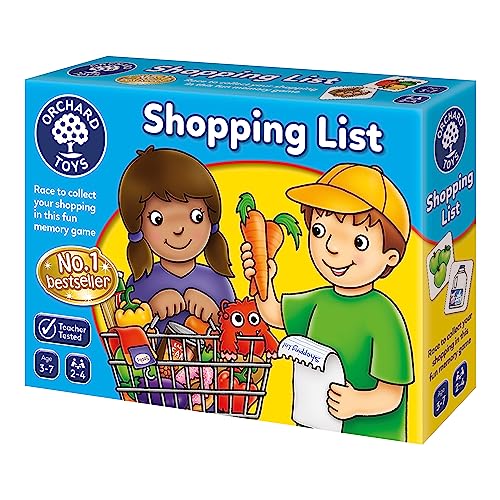 Orchard Toys Shopping List Memory and Matching Pairs Large Card Game, Food Shop &...