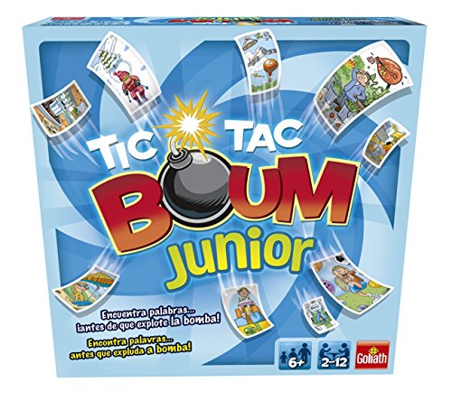 Goliath - Tic Tac Boum Junior, juego de cartas, Encuentra la palabra (70508), modelo,...