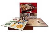 Aquamarine Games - 6 juegos clásicos: ajedrez, damas, backgammon, oca, parchís,...