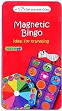 Fournier- Animal Bingo Game Juego Magnético de Viaje, Color Rojo (1034982)