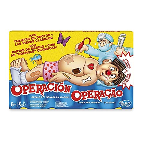 Hasbro Gaming Operación, Juego de Mesa Electrónico para Niñas y Niños a Partir de...