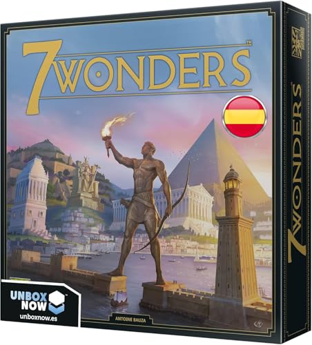 Asmodee 7 Wonders, Juego de Civilizaciones Ganador de Varios Premios, Juego de Mesa a...