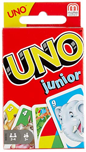 Mattel Games-UNO Junior Disney Juego de Cartas Para NiÃ±os, Multicolor, 9.1 x 6.3 x...