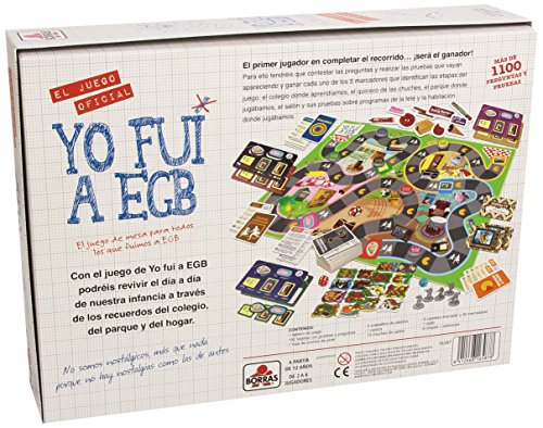 Borras - Yo FUI a EGB, Juego de Mesa Familiar, Emocionante Juego de Preguntas y...